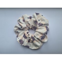 Stor blomstret scrunchie