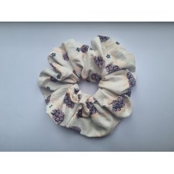 Stor blomstret scrunchie