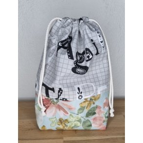 Projektpose Lille Gr / Blomst