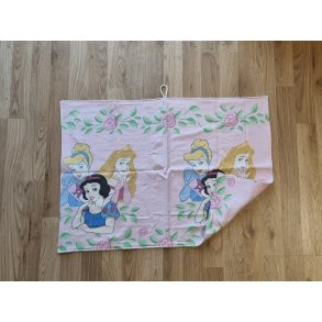 Hndsyet Lyserdt Viskestykke med Prinsesser