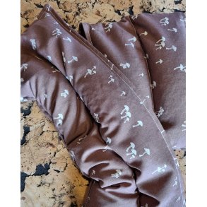 Hvedekerne Varmepude  kologisk Bomuld, Rust Rd med Svampe 🍄❤️